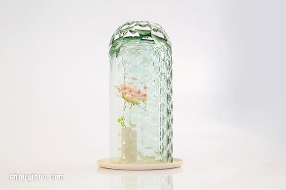 散發(fā)朦朧文藝美感 OP-vase手工玻璃花罩 -  itrip.net.cn