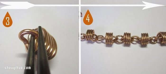 金屬絲制作潮感十足漂亮手鏈的方法圖解 -  itrip.net.cn