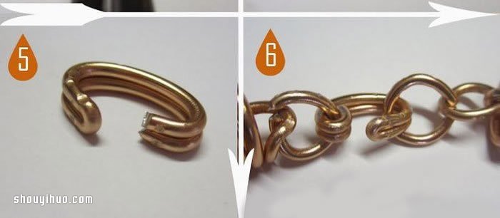 金屬絲制作潮感十足漂亮手鏈的方法圖解 -  itrip.net.cn