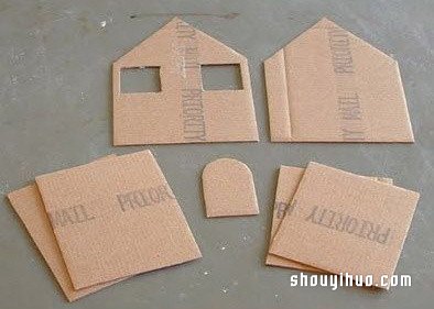娃娃屋的制作方法 可愛小房子模型手工DIY -  itrip.net.cn