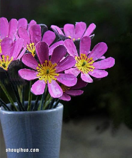 蛋托花手工制作 簡(jiǎn)單DIY可愛(ài)小雛菊裝飾花 -  itrip.net.cn