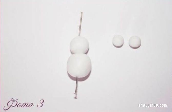 粘土雪人掛件DIY制作的方法步驟圖解教程 -  itrip.net.cn