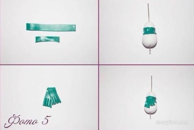 粘土雪人掛件DIY制作的方法步驟圖解教程 -  itrip.net.cn