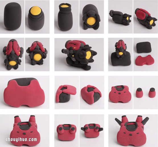 粘土制作機器人模型暴風(fēng)赤紅手工DIY圖解教程 -  itrip.net.cn