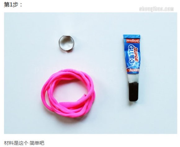 可愛花型繩結(jié)戒指的編法DIY制作圖解教程 -  itrip.net.cn