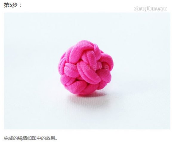 可愛花型繩結(jié)戒指的編法DIY制作圖解教程 -  itrip.net.cn