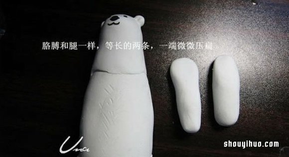 粘土白熊手工制作教程 粘土DIY北極熊步驟圖解 -  itrip.net.cn