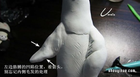 粘土白熊手工制作教程 粘土DIY北極熊步驟圖解 -  itrip.net.cn