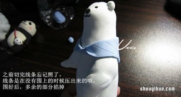 粘土白熊手工制作教程 粘土DIY北極熊步驟圖解 -  itrip.net.cn