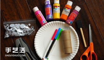 幼兒玩具小魚手工制作 利用衛(wèi)生紙卷筒和紙托盤 -  itrip.net.cn