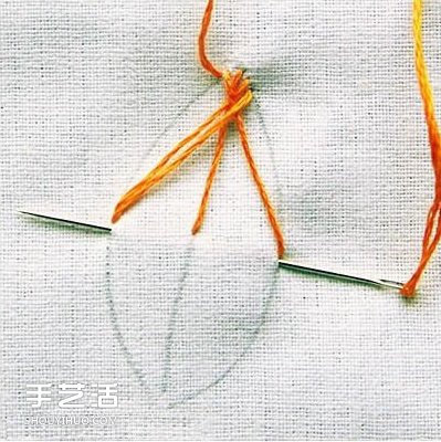 繡樹葉的方法步驟圖 樹葉手工刺繡圖解教程 -  itrip.net.cn