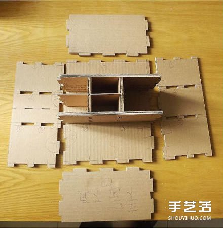 紙箱廢物利用手工制作好用的柜子的過程圖解 -  itrip.net.cn