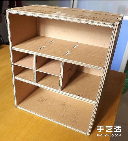 紙箱廢物利用手工制作好用的柜子的過程圖解 -  itrip.net.cn
