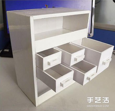 紙箱廢物利用手工制作好用的柜子的過程圖解 -  itrip.net.cn