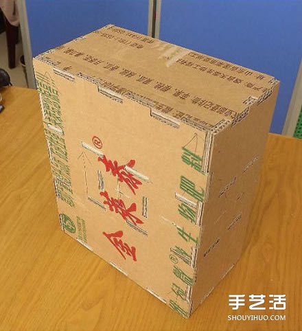 紙箱廢物利用手工制作好用的柜子的過程圖解 -  itrip.net.cn