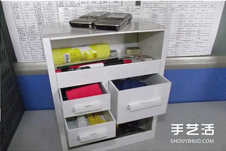 紙箱廢物利用手工制作好用的柜子的過程圖解 -  itrip.net.cn