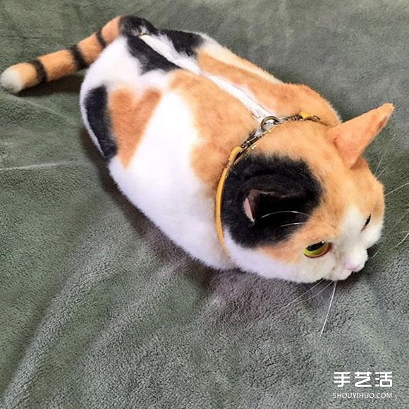 超逼真羊毛氈貓肩包 今天就帶著我的貓出門吧 -  itrip.net.cn