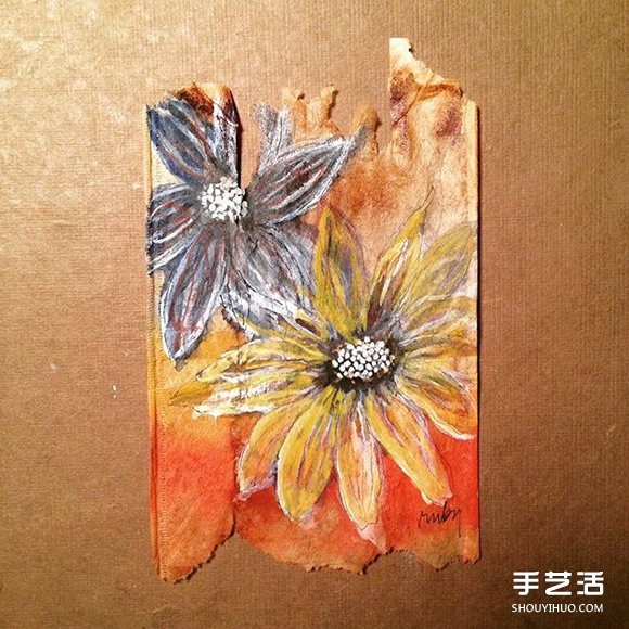 變廢為寶：藝術(shù)家用喝過的茶包當(dāng)畫布寫日記 -  itrip.net.cn