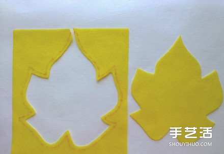 簡(jiǎn)單又有趣的不織布楓葉杯墊手工制作圖解 -  itrip.net.cn
