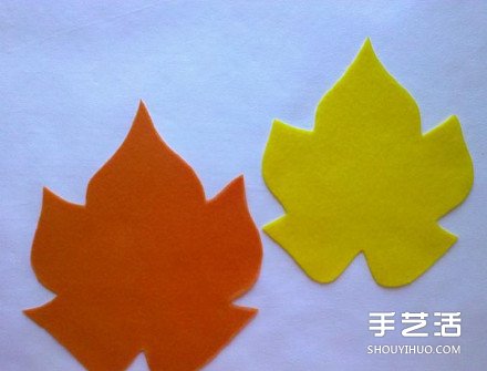 簡(jiǎn)單又有趣的不織布楓葉杯墊手工制作圖解 -  itrip.net.cn