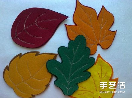 簡(jiǎn)單又有趣的不織布楓葉杯墊手工制作圖解 -  itrip.net.cn