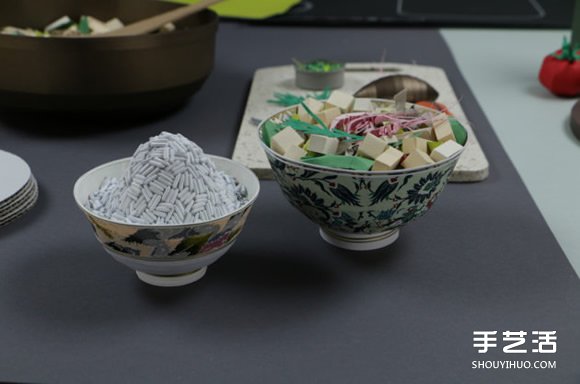 從米飯、豆腐到瓷碗，令人驚艷的3D紙藝作品 -  itrip.net.cn