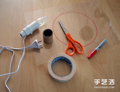海綿紙手工制作美蜂窩燈罩臺(tái)燈的方法教程 -  itrip.net.cn