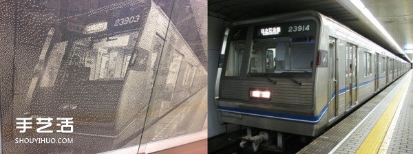 15萬3千6百顆電車車票打孔紙屑DIY的拼貼畫 -  itrip.net.cn