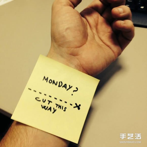 便簽紙上的涂鴉創(chuàng)意DIY 為平淡的生活加點(diǎn)糖 -  itrip.net.cn