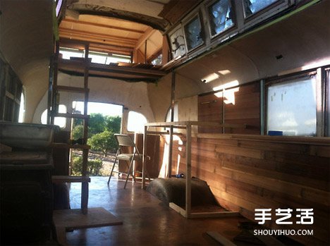 實現四海為家的夢想 舊面包車改造的溫馨房車 -  itrip.net.cn