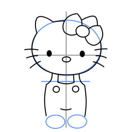 Hello Kitty簡筆畫的畫法 貓咪簡筆畫教程 -  itrip.net.cn