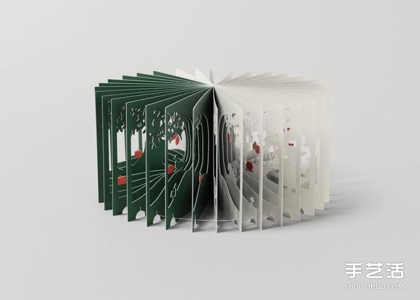 紙雕藝術(shù)：壯麗富士山縮小成迷你立體書 -  itrip.net.cn