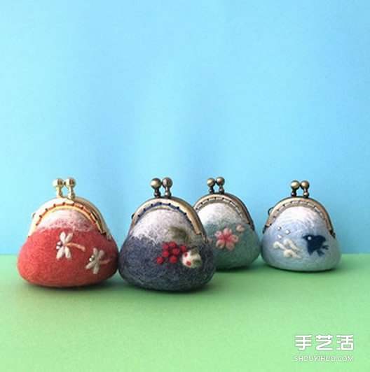 刺猬羊毛氈口金包　快用零錢喂飽它圓滾身軀 -  itrip.net.cn