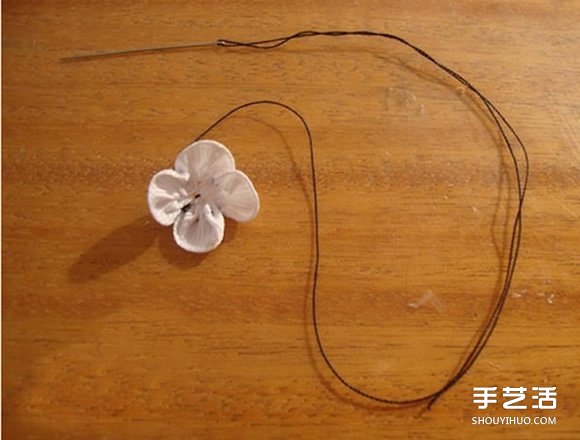 手工布藝梅花發(fā)飾DIY 不織布梅花發(fā)卡制作 -  itrip.net.cn