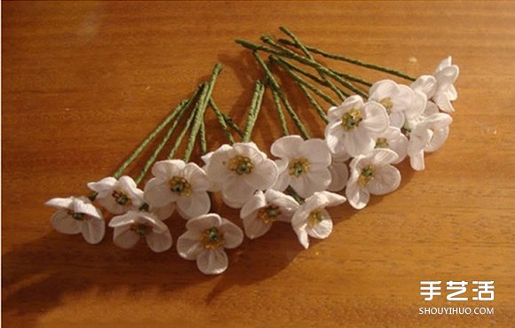 手工布藝梅花發(fā)飾DIY 不織布梅花發(fā)卡制作 -  itrip.net.cn