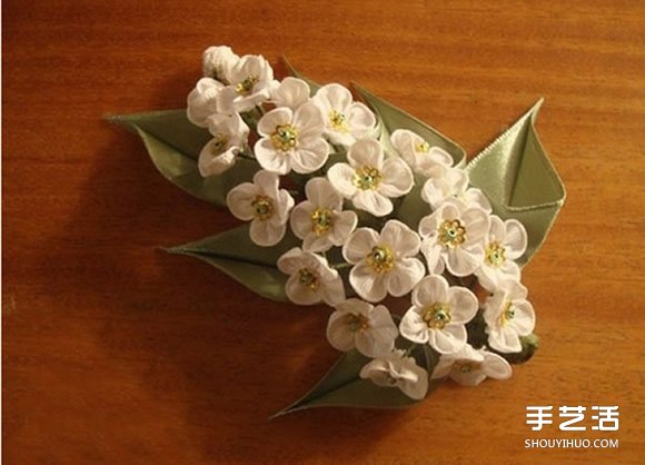 手工布藝梅花發(fā)飾DIY 不織布梅花發(fā)卡制作 -  itrip.net.cn