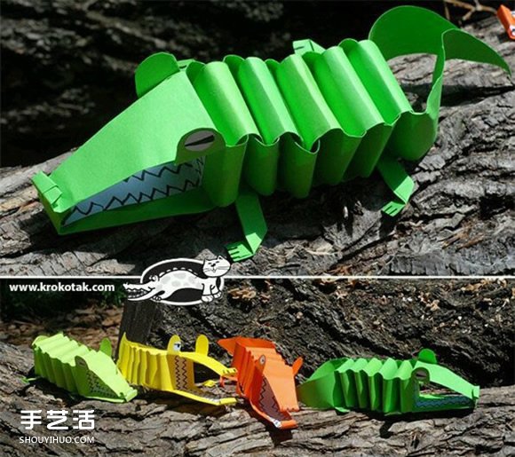 A4紙制作鱷魚的方法 兒童玩具鱷魚用A4紙做 -  itrip.net.cn