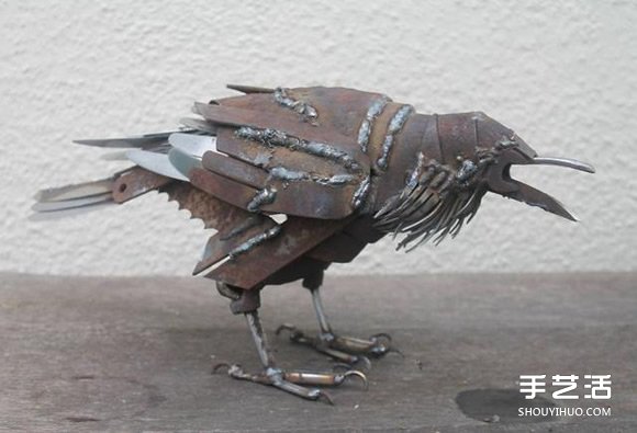 廢棄金屬變廢為寶DIY翠鳥、藍(lán)蝶、喜鵲等動(dòng)物 -  itrip.net.cn