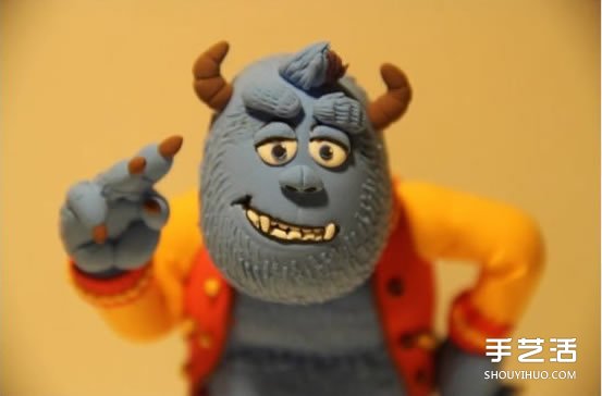 粘土怪獸DIY圖解教程 搞笑軟陶怪獸手工制作 -  itrip.net.cn