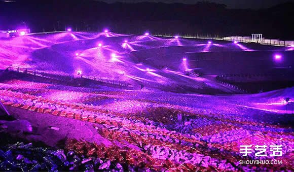 400萬個飲料瓶變廢為寶 打造梵高《星夜》 -  itrip.net.cn