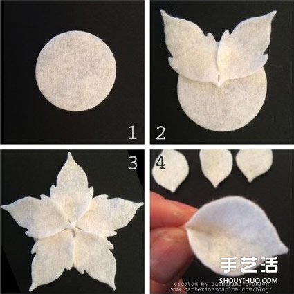 手工布藝蓮花的制作方法 可以當胸花發(fā)帶發(fā)飾 -  itrip.net.cn