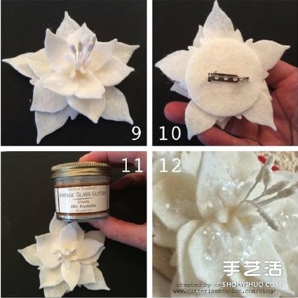 手工布藝蓮花的制作方法 可以當胸花發(fā)帶發(fā)飾 -  itrip.net.cn