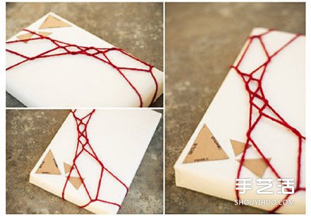 禮品盒包裝裝飾DIY 用毛線簡(jiǎn)單裝飾包裝盒 -  itrip.net.cn