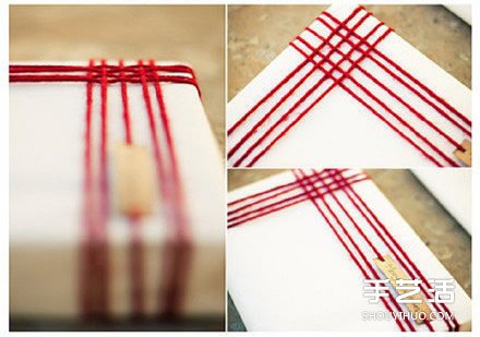 禮品盒包裝裝飾DIY 用毛線簡(jiǎn)單裝飾包裝盒 -  itrip.net.cn
