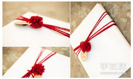 禮品盒包裝裝飾DIY 用毛線簡(jiǎn)單裝飾包裝盒 -  itrip.net.cn