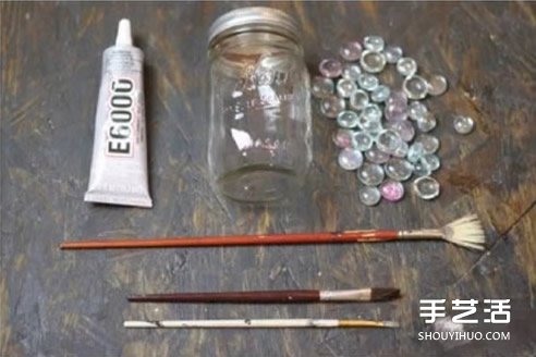 玻璃罐廢物利用手工制作情人節(jié)浪漫燭臺(tái)小夜燈 -  itrip.net.cn