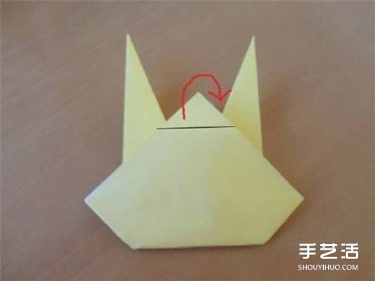 簡單皮卡丘折紙教程 手工皮卡丘的折法圖解 -  itrip.net.cn