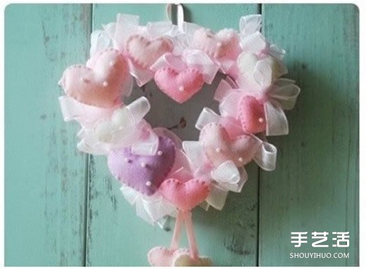 婚禮用漂亮愛心掛飾布藝手工制作圖解教程 -  itrip.net.cn
