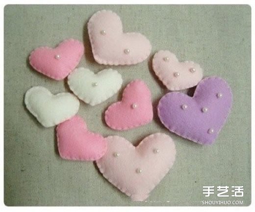 婚禮用漂亮愛心掛飾布藝手工制作圖解教程 -  itrip.net.cn