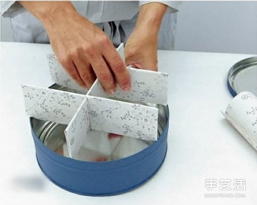 鐵盒子廢物利用DIY手工制作儲(chǔ)物收納盒的方法 -  itrip.net.cn